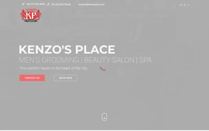 Screenshot of Kenzo's Place