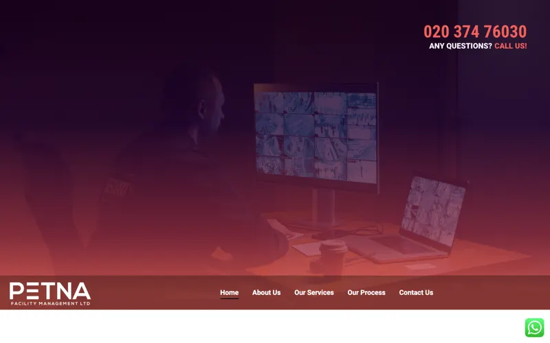 Screenshot of PETNA Facility